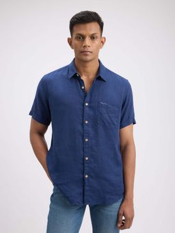 Pepe Jeans - Men's Blue Pure Linen Shirt