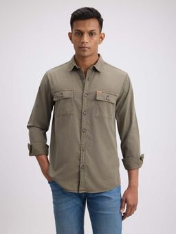 Pepe Jeans - Men's Olive Overdyed Shirt