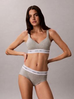 Calvin Klein - Grey Solid Mid Rise Bikini-Brief