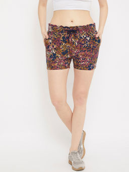 CRIMSOUNE CLUB - Womens Multi Printed Shorts
