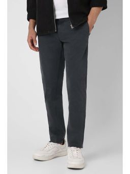 Van Heusen - Men's Grey Solid Slim Fit Jeans