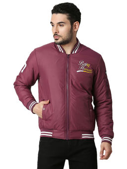 Being Human - Mens Regular Fit Solid Jacket Pink