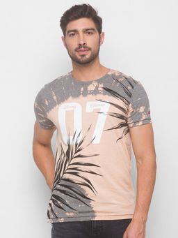 Being Human - Mens Slim Fit Printed T-Shirt Grey