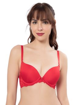Amante - Solid Padded Wired Demi Coverage Level-2 Push Up Bra