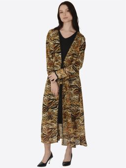 Mod & Shy - Printed Longline Tie-Up Shrug