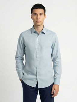 The Bear House - Blue Slim Fit Shirt