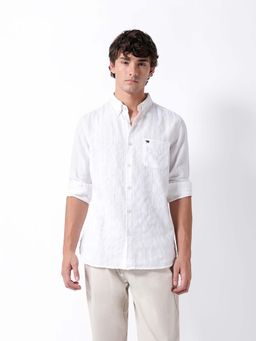 The Bear House - White Slim Fit Shirt