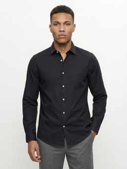 The Bear House - Black Slim Fit Shirt