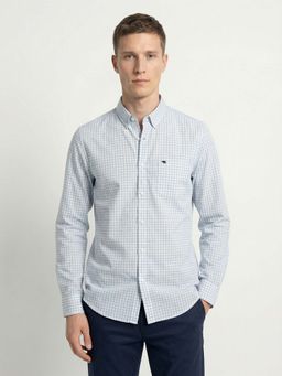 The Bear House - Blue Slim Fit Shirt