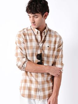 The Bear House - Beige Slim Fit Shirt