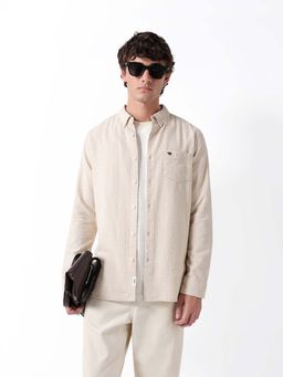 The Bear House - Beige Slim Fit Shirt