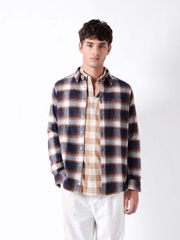 The Bear House - Blue Regular Fit Shirt