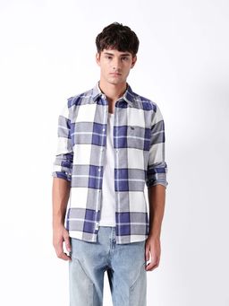 The Bear House - Blue Slim Fit Shirt