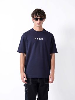 The Bear House - Blue Dropshoulder T-Shirt
