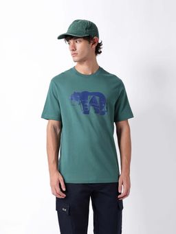 The Bear House - Green Polo Half Sleeve T-Shirt