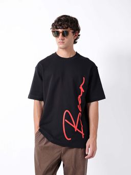 The Bear House - Black Dropshoulder T-Shirt