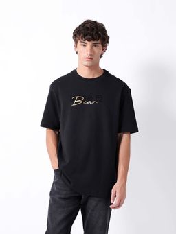 The Bear House - Black Dropshoulder T-Shirt
