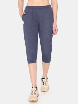 Zivame - Rosaline Easy Movement Capri - Ocean Cavern - Blue