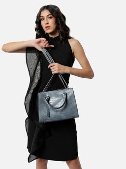 Haute Sauce - Women's Amara Light Grey Handbag with Detachable Strap