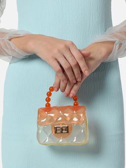 Haute Sauce - Women's Sunset Symphony Orange Mini Handbag
