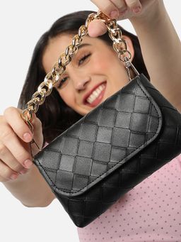 Haute Sauce - Women's Tiffany Black Cross Body Bag