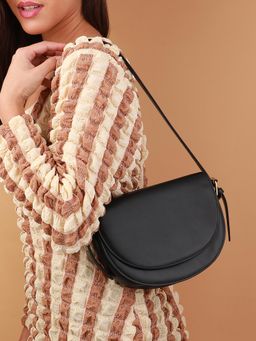 Haute Sauce - Women's Urban Curve Sling Bag - Midnight Black