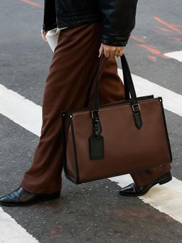 Haute Sauce - Women's All-Day-Ally Office Tote Bag - Chocolate Brown