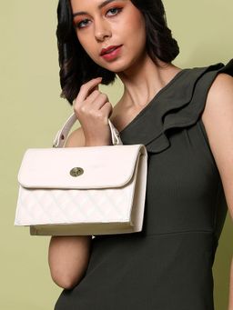 Haute Sauce - Women's Margaret White Mini Handbag with Detachable Strap