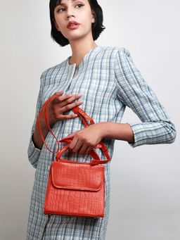 Haute Sauce - Women's Solid Scale Sling Bag