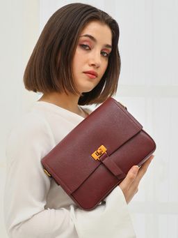 Haute Sauce - Women's The Odette Sling Bag - Maroon