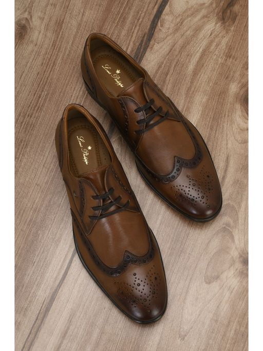 Buy Louis Philippe Brown Lace Up Shoes Online