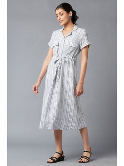 W - Blue Stripes Dress