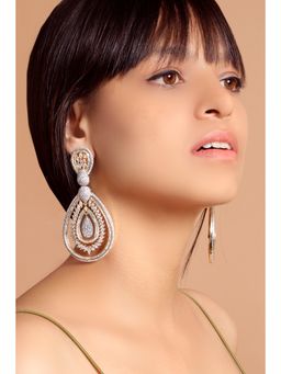 TIZORA - Evening Wear Glam Diamond Earrings