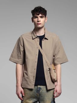 Jack & Jones - Brown Oversized Fit Shirt