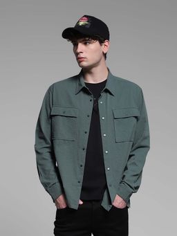 Jack & Jones - Green Oversized Fit Shirt