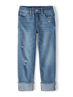 The Children's Place - Girls Blue Baggy Fit Jeans