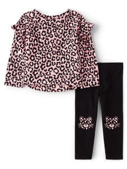 The Children's Place - Girls Animal Print Clothing Set