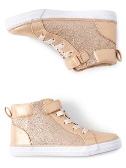 The Children's Place - Girls Gold Metallic Party Shoes