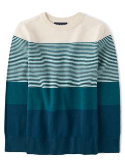 The Children's Place - Boys Colorblock Stripes Sweater
