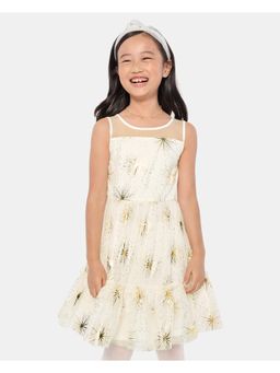 The Children's Place - Girls White Sequenced Mini Dress
