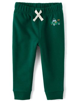 The Children's Place - Boys Green Printed Joggers