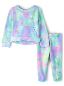 The Children's Place - Girls Multicoloured Jogger Set