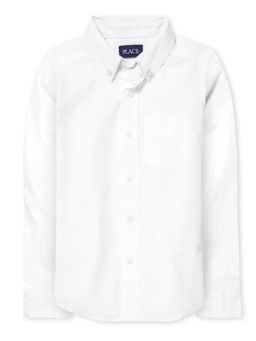 The Children's Place - Boys Classic White Oxford Shirt