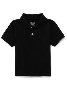 The Children's Place - Boys Plain Black Polo Shirt