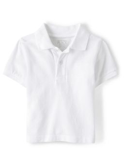 The Children's Place - Boys Plain White Polo Shirt