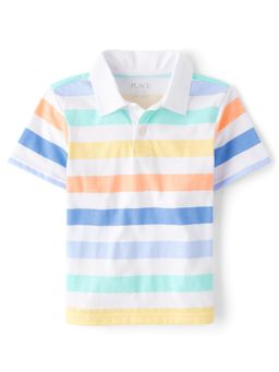 The Children's Place - Boys Print Polo T-Shirt