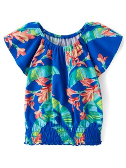 The Children's Place - Girls Floral Print Smocked Top