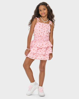 The Children's Place - Girls Floral Smocked Tiered Dress