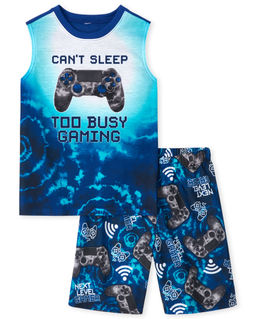 The Children's Place - Boys Gamer T-Shirt with Shorts
