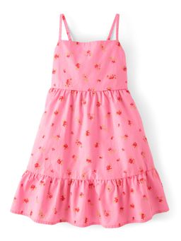 The Children's Place - Girls Floral Bow Back Poplin Tiered Dress